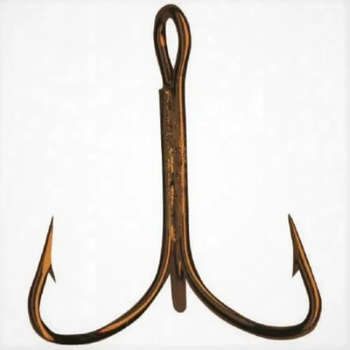 Treble hooks consist of three sharp points and are commonly used in trout fishing. They are especially effective when using artificial lures. However, it's essential to handle treble hooks with care to prevent injury to yourself or the fish.
