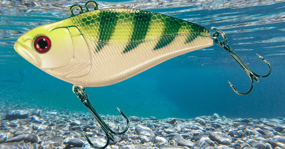 The action of a crankbait is achieved by retrieving the lure with a steady, cranking motion. 