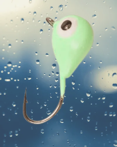 Teardrop jigs are excellent for attracting panfish due to their teardrop shape and horizontal presentation.