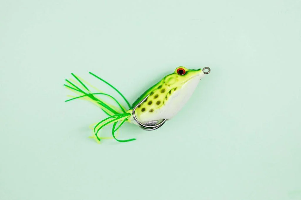 Frog jig can be effective for bass fishing in pond.