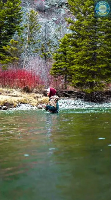 Wading in deep and fast-moving water is a thrilling experience for anglers, especially for fly fishermen.