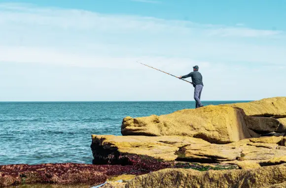 Along the rocky coast of Australia, there are many great spots for fishing from rocks.
