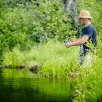 Spring trout fishing is a popular activity for anglers from March to May.